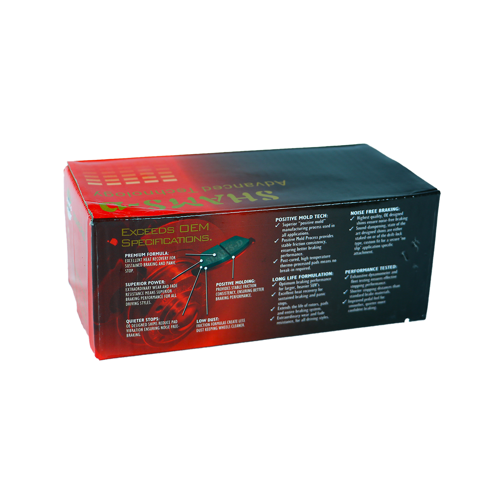 SHAMS-D Advanced Technology Brake Pads (Model A-394K) - Image 2